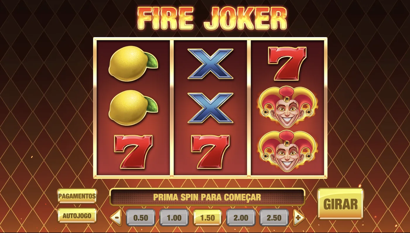 Ecrã do jogo Fire Joker da Play'n GO